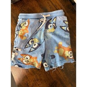 Bluey Character Print Blue Athletic Shorts Kids‎ Size 3T